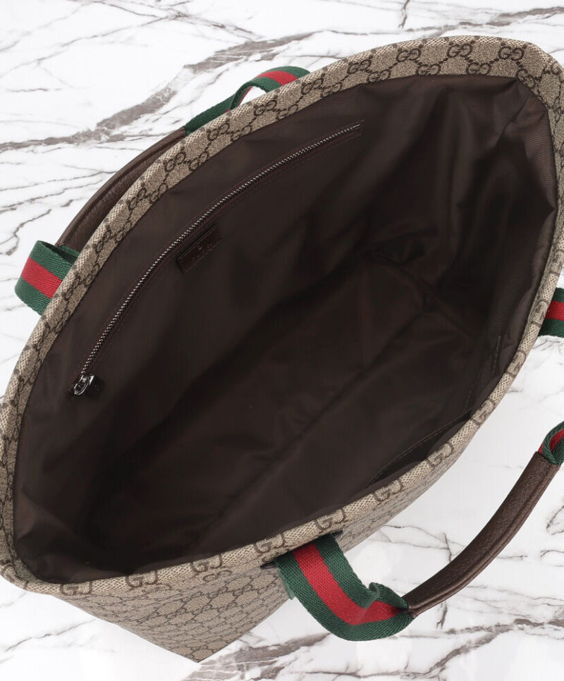 Gucci GG Tender Medium Tote Bag 763287 Dark Coffee